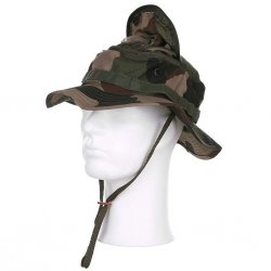 Bush hat with mosquito net - French Camo