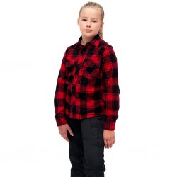 Kids Flannel Shirt - Red Check