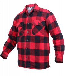 Rothco Extra Heavyweight Buffalo Plaid Sherpa-lined Flannel Shirts - Red