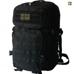 Miltec Assault ryggsäck Large Tre Kronor - Svart