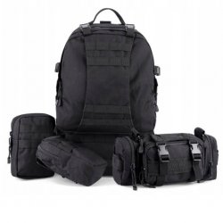 Tactical Ranger Back Pack 55L - Black