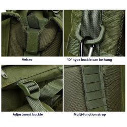 Nordic Army Defender Rygsæk – 65 liter – Olivengrøn