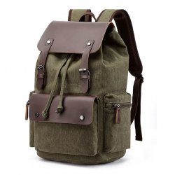 Army Gross Canvas Rucksack – Army Green