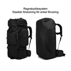 Nordic Army Defender Backpack – 65 Liters – Black