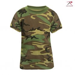 Militärkläder för Barn T-Shirt Woodland camo