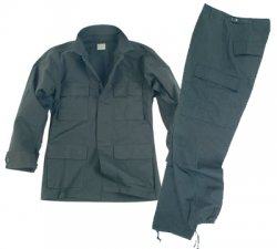 US Tactical Jacket & Trouser Black
