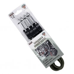 90 cm Elastisk bungee-kabel med karbinhake – Olive
