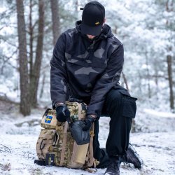 Brandit Windbreaker Fodrad - M90 Dark Camo