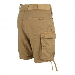 Fostex pantalones cortos cargo para hombre en canvas 100% algodón – Sand