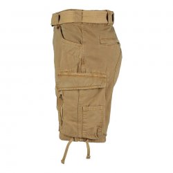 Fostex pantalones cortos cargo para hombre en canvas 100% algodón – Sand