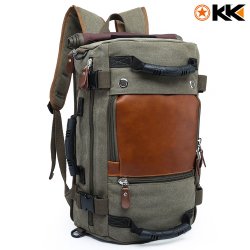 Kaka Canvas Hiking Backpack 40L - Army Green