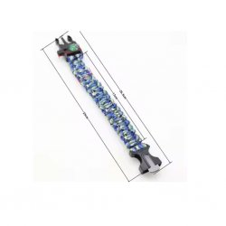 Pulsera de Paracord, Silbato, Brújula, Pedernal