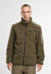Men Ramble Teddy Fleece Jacket – Olive