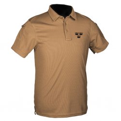 MIL-TEC® Polo T-Shirt Quickdry- Coyote Brun