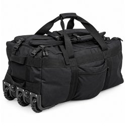 Mil-Tec Combat Wheeled Duffle Bag – Black