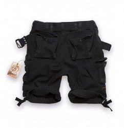 Militär Vintage Shorts Svart