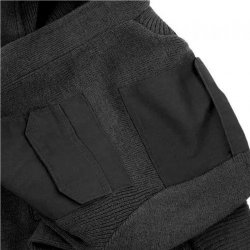 Mil-Tec Knitted Wool Jacket with Zipper – Black