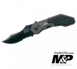 SMITH & WESSON ASSISTED OPENING MILITARY POLICE KNIFE