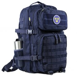 Nordic Army® Assault ryggsäck nätficka 28L blå