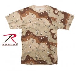 Rothco T-Shirt 6 färg Öken Camo