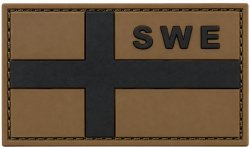 Nordic Army Swedish Flag SWE - Brown