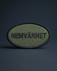 Home Guard fabric patch – Swedish patch with hook-and-loop backing