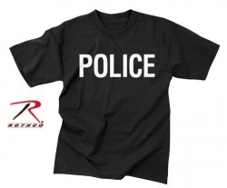 POLICE T-shirt Svart