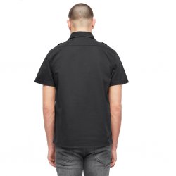 Brandit Vintage Short-Sleeved Summer Shirt Men – 100% Cotton - Black