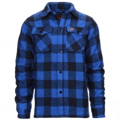 skogshuggarskjorta-flannel-blå