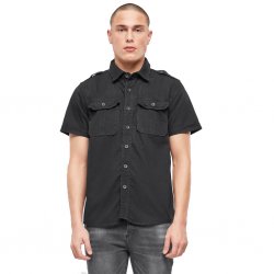 Brandit Vintage Short-Sleeved Summer Shirt Men – 100% Cotton - Black