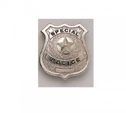 US SPECIAL POLIS Metallmärke Silver