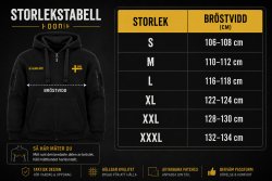 Army Gross Zipper Hoodie SWE - Black