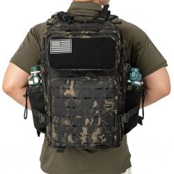 Built for athletes Laser Ryggsäck - 45L Black Camo