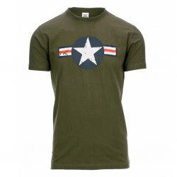 T-shirt USAF - Olive Grön