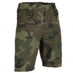 Miltec ASSAULT SHORTS 100% Cotton - Woodland Camo