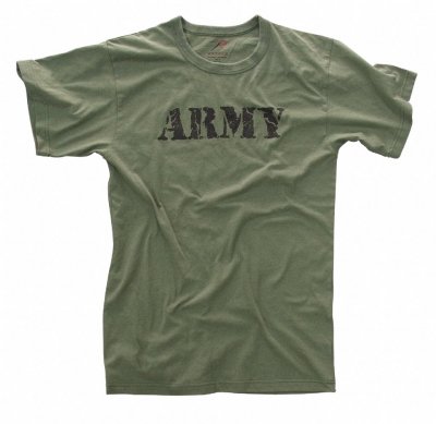 Amerikansk T-Shirt VINTAGE ARMY OLIVE DRAB