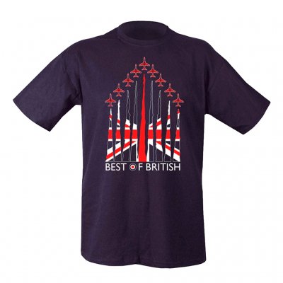 Brittisk T-Shirt- Marinblå
