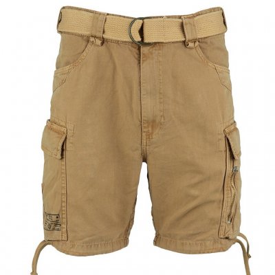 Fostex pantalones cortos cargo para hombre en canvas 100% algodón – Sand