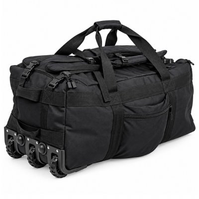 Mil-Tec Combat Wheeled Duffle Bag – Black