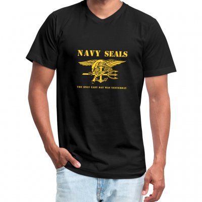T Shirt NAVY SEALS - Svart