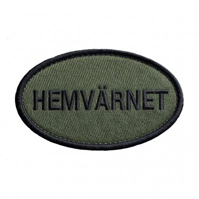 Home Guard fabric patch – Swedish patch with hook-and-loop backing