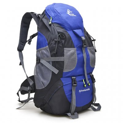 vandrings-ryggsäck-50L-blå