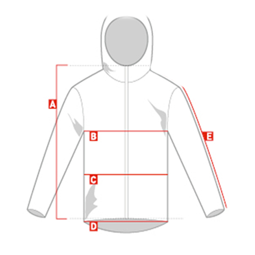 Bildresultat fÃ¶r size chart jacket